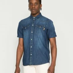 Pier One Hombre Camisa - Dark Blue