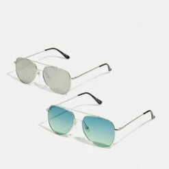 Pier One Hombre 2 PACK - Gafas De Sol - Silver/green