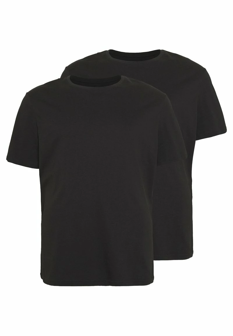Pier One Hombre 2 PACK - Camiseta Básica - Black 6 Pier One Hombre 2 PACK - Camiseta Básica - Black - Imagen 4