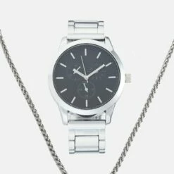 Pier One Unisexo SET UNISEX - Reloj - Silver-coloured