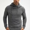 Pier One Jersey Con Capucha - Dark Grey Melange, Hombre
