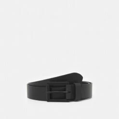 Pier One Hombre LEATHER - Cinturón - Black