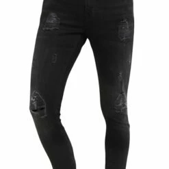 Pier One Vaqueros Pitillo - Black Denim, Hombre -Ofertas Pier One Tienda 3442ef20f0bf4818a8bb0afc68f4cb09