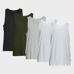 Pier One Hombre 5 PACK - Top - White / Mottled Grey / Lack -Ofertas Pier One Tienda 46ae73915bb54b63aeabd5b527a837db