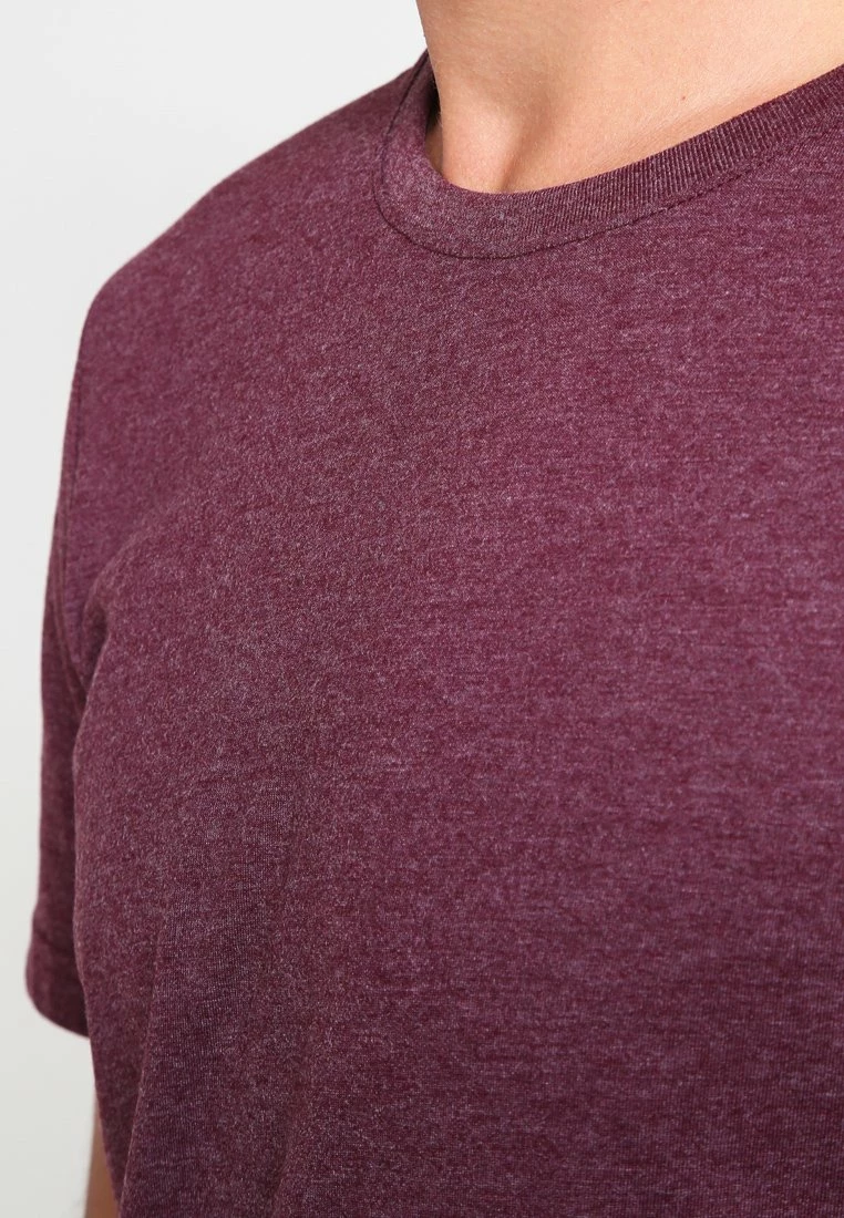 Pier One Hombre Camiseta Básica - Bordeaux Melange 8 Pier One Hombre Camiseta Básica - Bordeaux Melange - Imagen 6