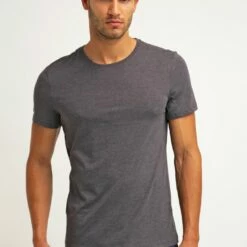 Pier One Hombre 2 PACK - Camiseta Básica - Dark Grey Melange 9 Pier One Hombre 2 PACK - Camiseta Básica - Dark Grey Melange -Ofertas Pier One Tienda 4a6ea9751c4a483c945257496fc59fae