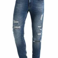 Pier One Hombre Vaqueros Pitillo - Dark Blue Denim -Ofertas Pier One Tienda 50264ad0c77d49749c89b191dc53355e