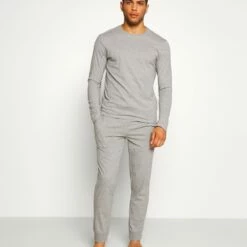 Pier One Hombre Pijama - Mottled Grey -Ofertas Pier One Tienda 58a297d4b38e402f85295414e588b2c0