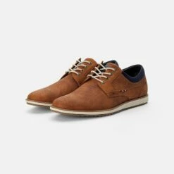 Pier One Hombre Zapatos Con Cordones - Tan -Ofertas Pier One Tienda 5f8ce37573b0405cb7c26c0d2bb508ad