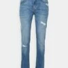 Pier One Hombre DISTRESSED DENIM SLIM FIT - Vaqueros Slim Fit - Light Blue -Ofertas Pier One Tienda 6892ba2963924b7294f58df49ba8fe17