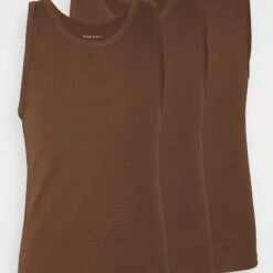 Pier One Hombre 3 PACK - Camiseta Interior - Brown