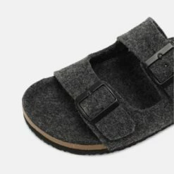 Pier One Unisexo UNISEX - Sandalias Planas - Dark Grey -Ofertas Pier One Tienda 706a626ac2de49d8afb699aec387b4d3