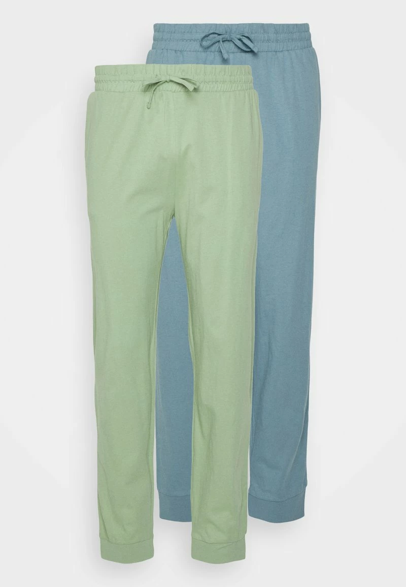 Pier One Hombre 2 PACK - Pantalón De Pijama - Blue/light Green 3 Pier One Hombre 2 PACK - Pantalón De Pijama - Blue/light Green