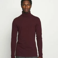 Pier One Hombre Camiseta De Manga Larga - Bordeaux