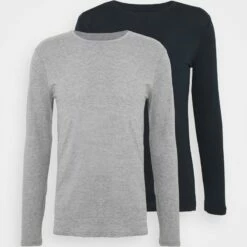 Pier One Hombre 2 PACK - Camiseta De Manga Larga - Dark Blue/mottled Grey 14 Pier One Hombre 2 PACK - Camiseta De Manga Larga - Dark Blue/mottled Grey -Ofertas Pier One Tienda 83e8584011fe4549a7baa0287054691e