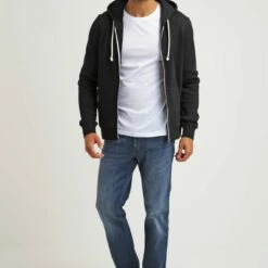 Pier One 2 PACK - Camiseta Básica - White/black, Hombre