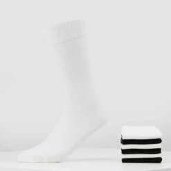 Pier One Hombre 7 PACK - Calcetines - White/black
