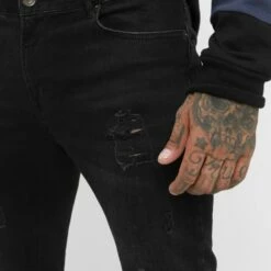 Pier One Vaqueros Pitillo - Black Denim, Hombre -Ofertas Pier One Tienda 95c90cff1b5442d5ac5de30be40f5c07