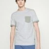 Pier One Hombre Camiseta Básica - Mottled Light Grey -Ofertas Pier One Tienda 9c08eb6076d9498093dec4334c4afd12