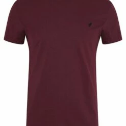 Pier One Hombre Camiseta Básica - Bordeaux -Ofertas Pier One Tienda 9c6d0a1171a9469188fae6deca053973