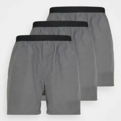 Pier One Hombre 3 PACK - Boxer - Dark Grey/black