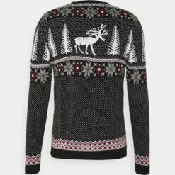 Pier One Hombre WINTERY CHRISTMAS JUMPER - Jersey De Punto - Black -Ofertas Pier One Tienda a6164c7a82dd4361b2733dc987e72946