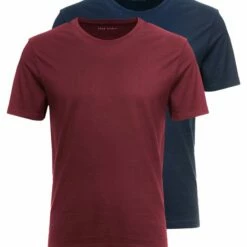 Pier One Hombre 2 PACK - Camiseta Básica - Bordeaux -Ofertas Pier One Tienda a990708a965045f09ae4d28cffe4d0b2