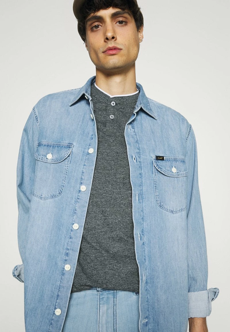 Pier One Hombre Polo - Mottled Blue 6 Pier One Hombre Polo - Mottled Blue - Imagen 4