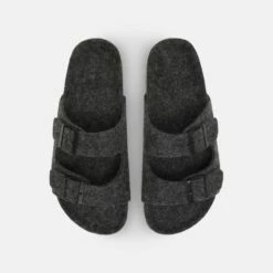Pier One Unisexo UNISEX - Sandalias Planas - Dark Grey -Ofertas Pier One Tienda cb68aecce2494aa8a50a7f3410b86bfe