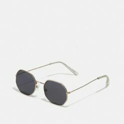 Pier One UNISEX - Gafas De Sol - Gold-coloured, Unisexo