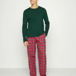 Pier One Hombre Pijama - Dark Green/red -Ofertas Pier One Tienda de67664013774db7b19df9634c0a9b6a