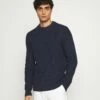 Pier One CHUNKY MOCKNECK JUMPER - Jersey De Punto - Dark Blue, Hombre -Ofertas Pier One Tienda dfff3d0198914ce8832239c31a0ca6d4