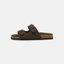 Pier One UNISEX - Sandalias Planas - Brown, Unisexo