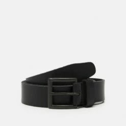 Pier One Hombre LEATHER - Cinturón - Black
