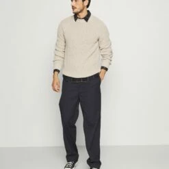 Pier One Hombre CHUNKY MOCKNECK JUMPER - Jersey De Punto - Mottled Beige -Ofertas Pier One Tienda f153690132a04a0fa1357d3bc4203d69