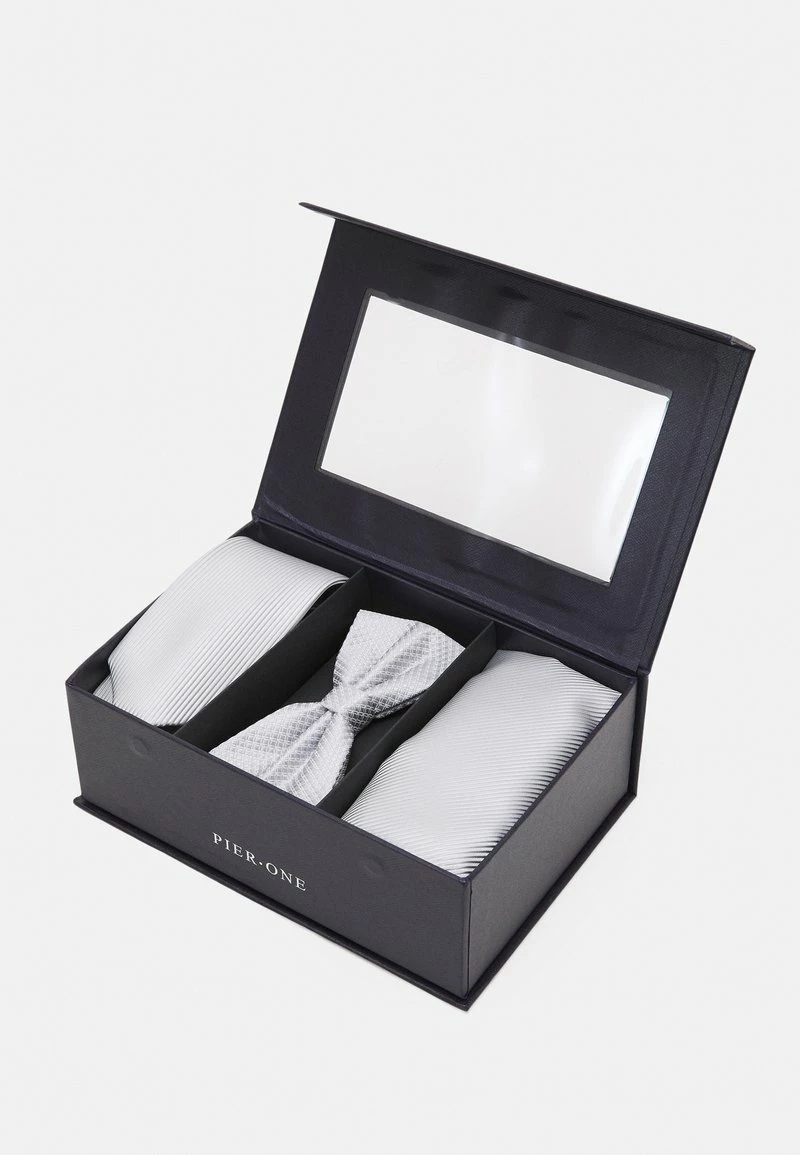 Pier One Hombre SET - Corbata - Grey 7 Pier One Hombre SET - Corbata - Grey - Imagen 5