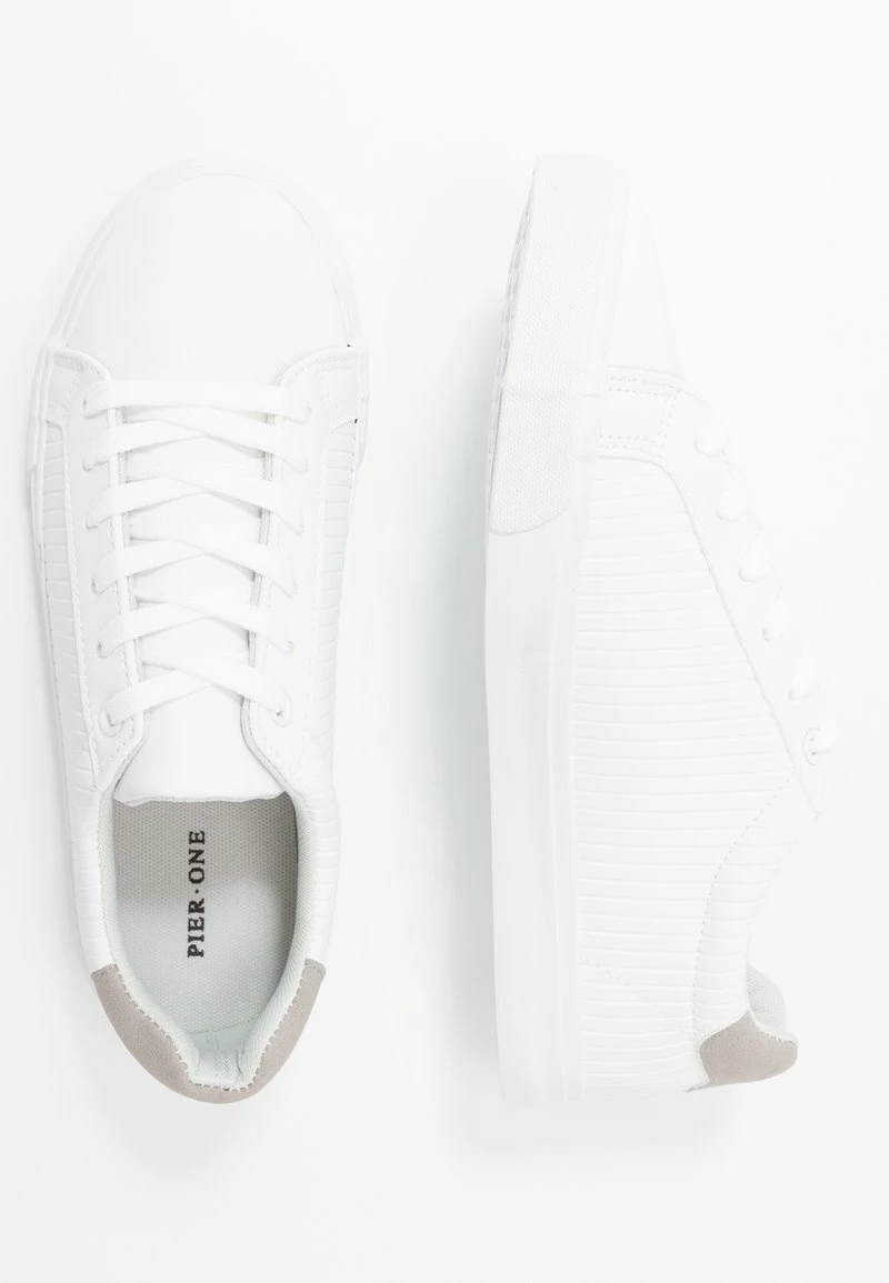 Pier One Unisexo UNISEX - Zapatillas - White/grey 4 Pier One Unisexo UNISEX - Zapatillas - White/grey - Imagen 2