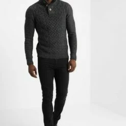 Pier One Hombre Jersey De Punto - Mottled Dark Grey -Ofertas Pier One Tienda fb4670604c804915b43e1295f248ed28